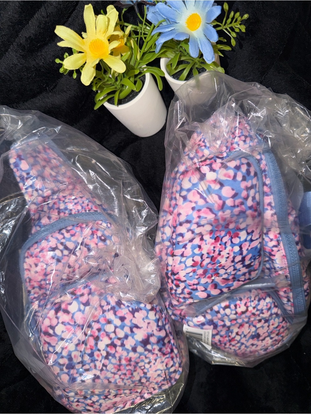 NWT Wildfox Rare 2 Piece Set Puffer Sling Bag and Waist Belt Bag Floral in